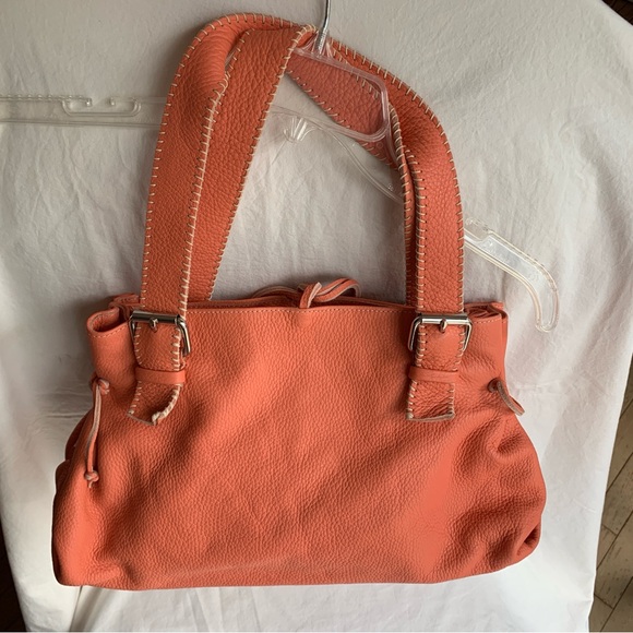 Carla Mancini Stylish Orange Leather Women's Bag - Picture 2 of 5